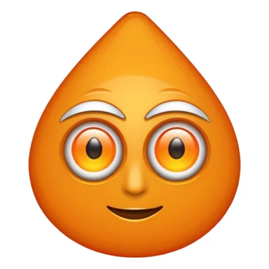 Ojo turco color naranja sticker