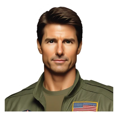 Top Gun 80s tom cruise sticker