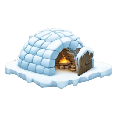 winter igloo sticker