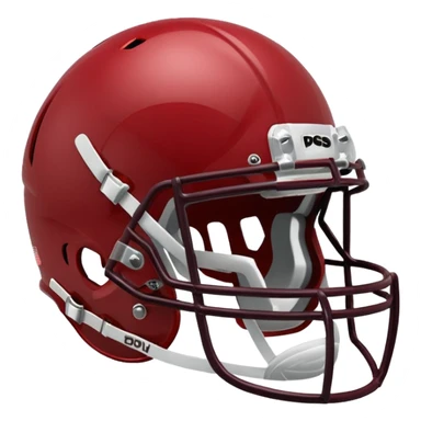 college football player helmets dark red  sticker
