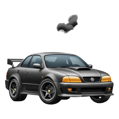 Car drifting with smoke sticker