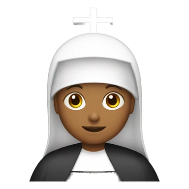 Church nun  wearing football helmet  sticker