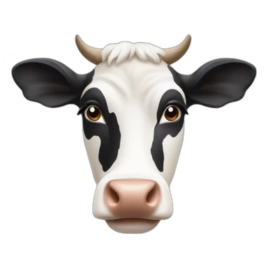 jersey cow face sticker