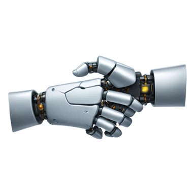 robotic arm hand shake sticker