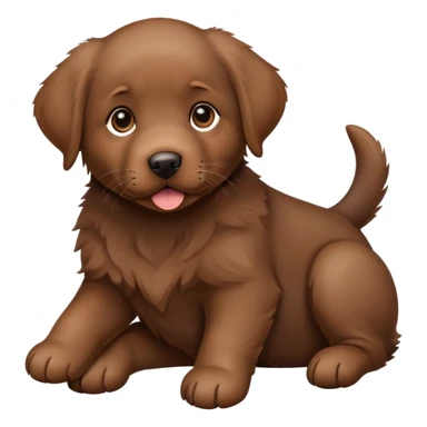 brown labrador puppy sticker
