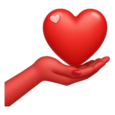 giving a heart sticker