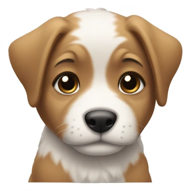 Puppy in pj’s sticker