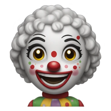 clown doll from poltergeist sticker