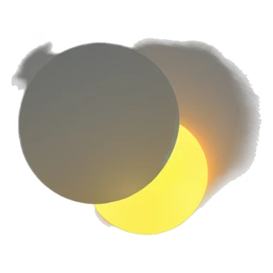 partial 90% solar eclipse with sun on left sticker