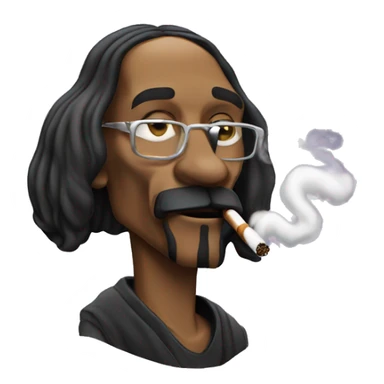 snoop dog smoking  sticker