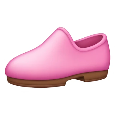 A pink slipper  sticker