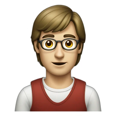 Young Steve Jobs sticker