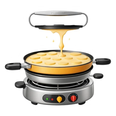 raclette maker, cheese melting appliance sticker