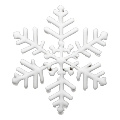 brown snow flake sticker
