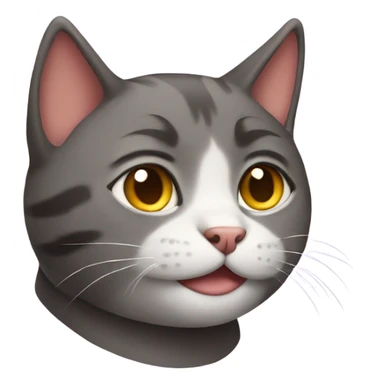 Smirking cat sticker