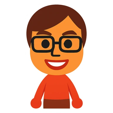 Nintendo Mii character sticker