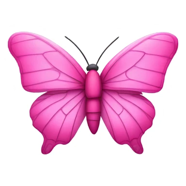 pink butterfly  sticker