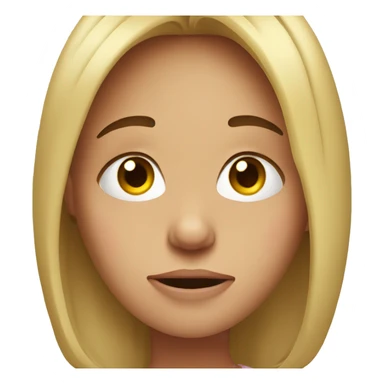 Embarrased girl  sticker