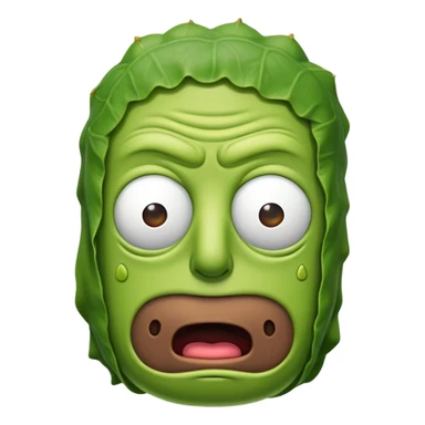 Little pickle rick sticker