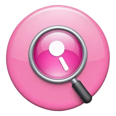 pink search icon sticker