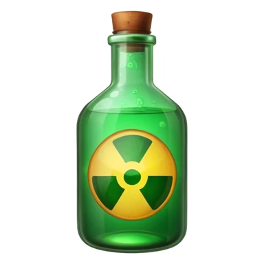 toxic bottle sticker