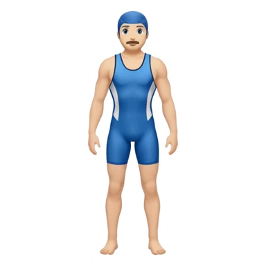 blue wrestling singlet sticker