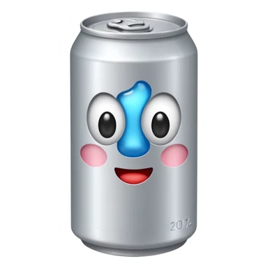 soda can without any face or branding sticker