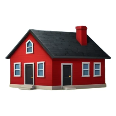 Tornado in storm with red home sticker