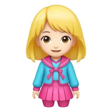 cute anime kawaiii figure icon  sticker