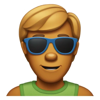 Scooby doo with sunglasses  sticker