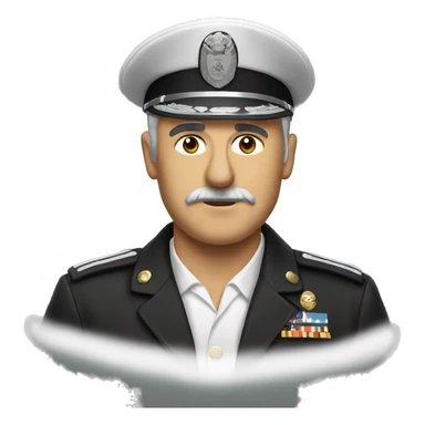 Commander soluting sticker