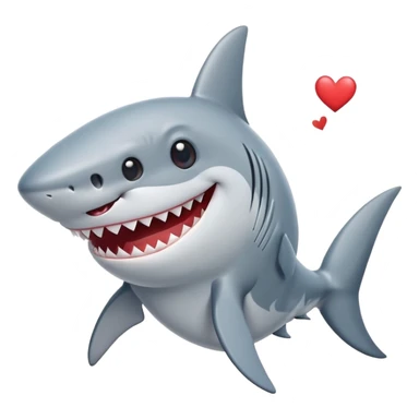 Tiburón enamorado sticker