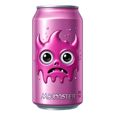 Pink monster energy drink sticker