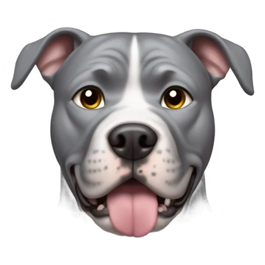 Silver pitbull sticker