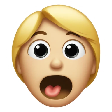 shocked face covering their mouth  sticker