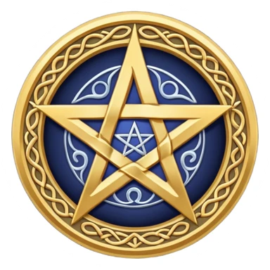 Wiccan pentagram sticker