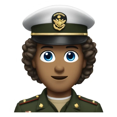 white brunette man with blue eyes in a marine corps uniform sticker