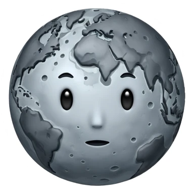 The planet Mercury with “no” face and make it less like earth  sticker