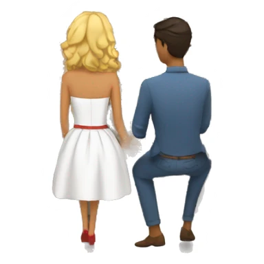 Couple in love who visit Torino in Italia  sticker