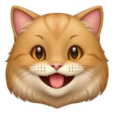 chat de couleur avec un grand sourire sticker