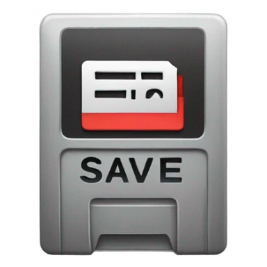 Save button sticker