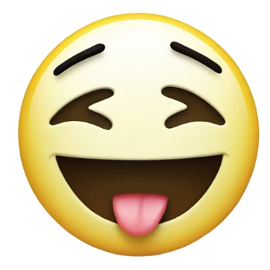 a smiley face emoji that is smiling big but   also crying  sticker