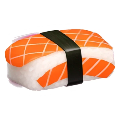 Sushi on a pink plate sticker