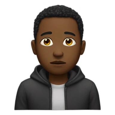 Sad Black boys sticker