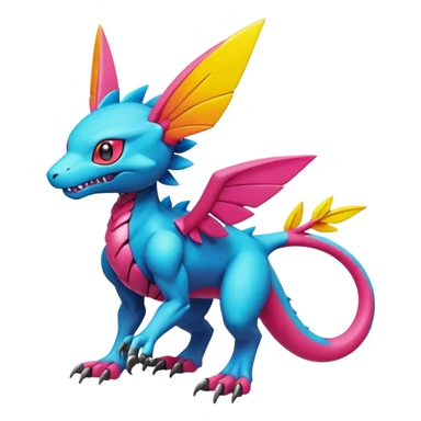 Fakémon-Pokémon-Spectrobes-Digimon-critter-fantasy-hybrid-creature  sticker