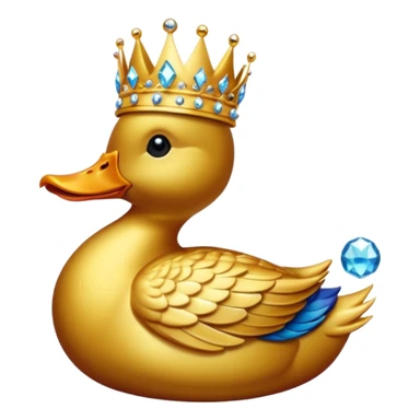 Crown Jewels for a duck  sticker