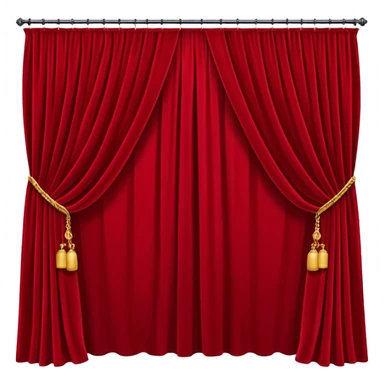 backdrop curtain sticker