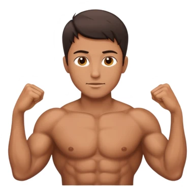 Male core muscles sticker