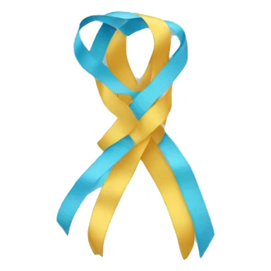 stretched horizontal ribbon sticker