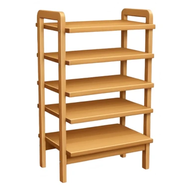 a small stand with horizontal shelves sticker